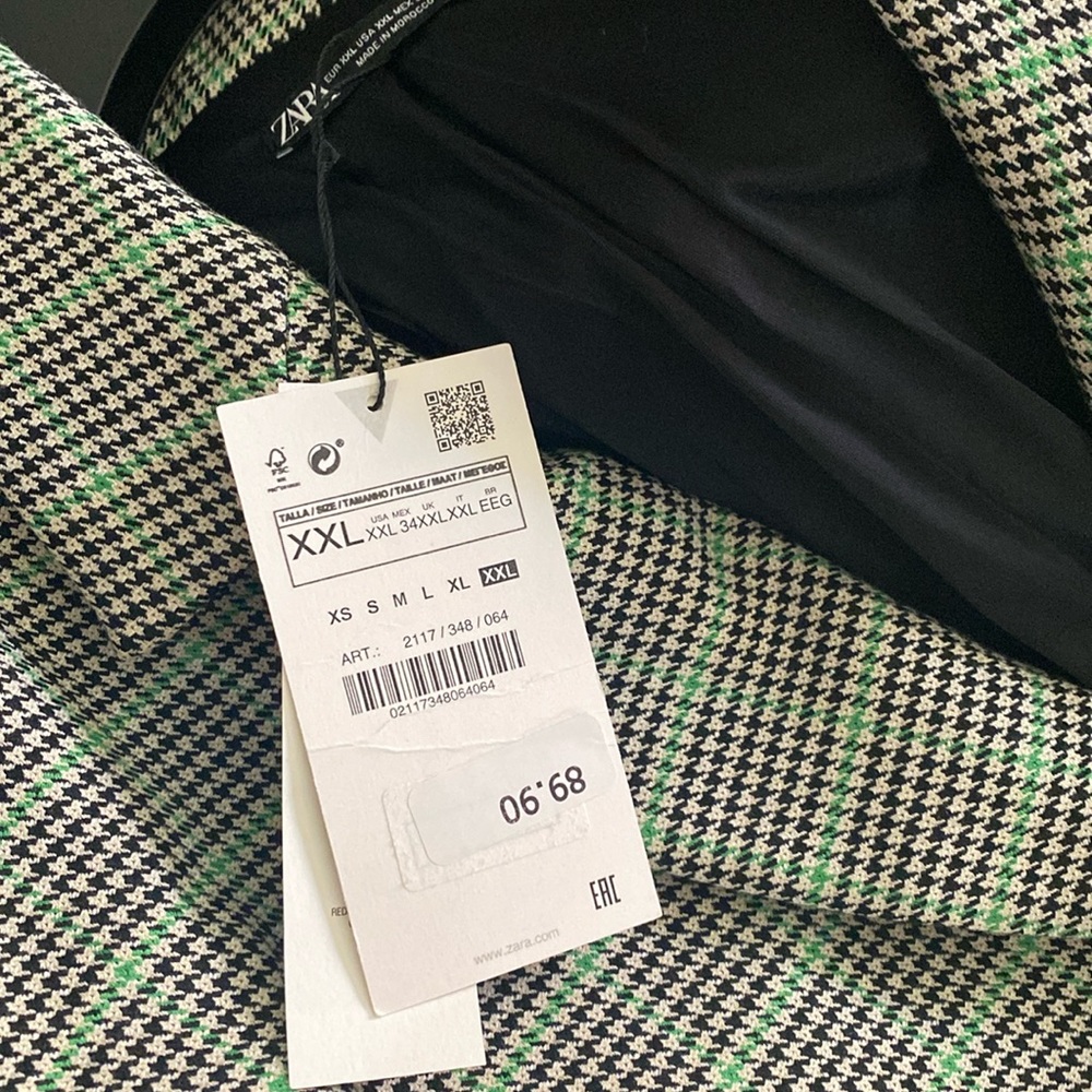 Nwt Zara blazer dress size is xxl but runs like a xl